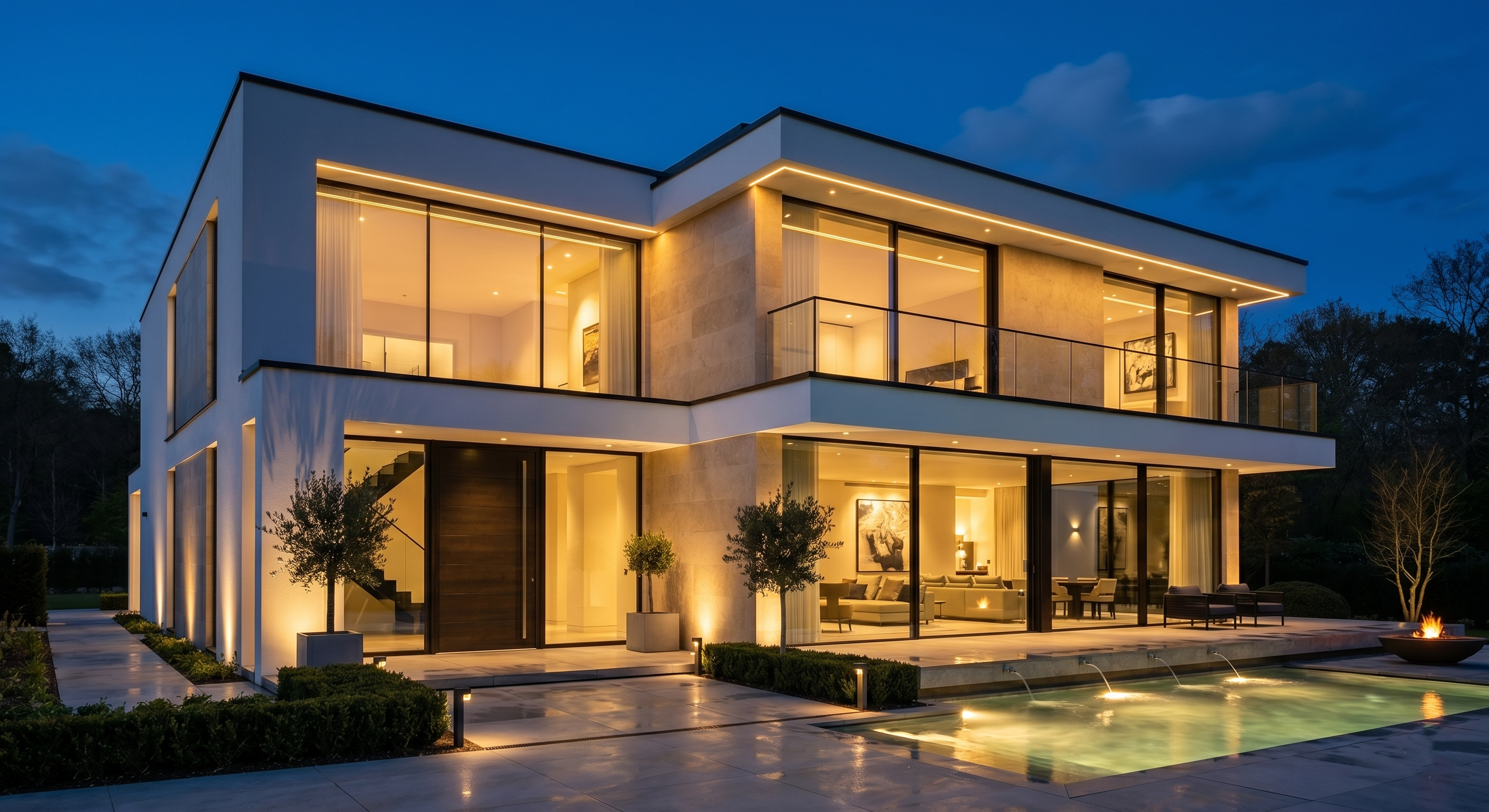 Maison moderne premium, représentant le service Luxior Conciergerie